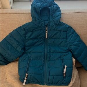 Hanna Andersson Kids Teal Puffer Jacket